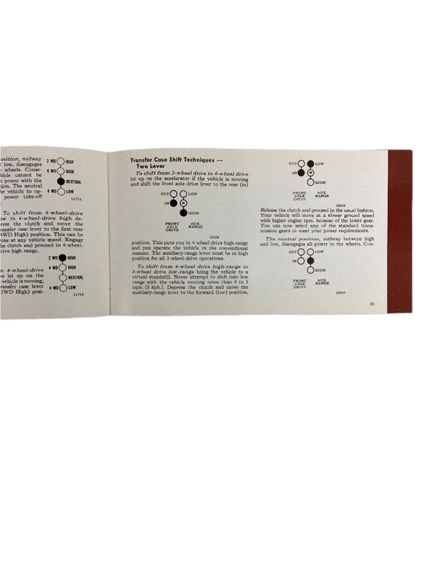 1967 Jeep Universal CJ5 CJ6 Owner's Manual OM-1056-R3 1