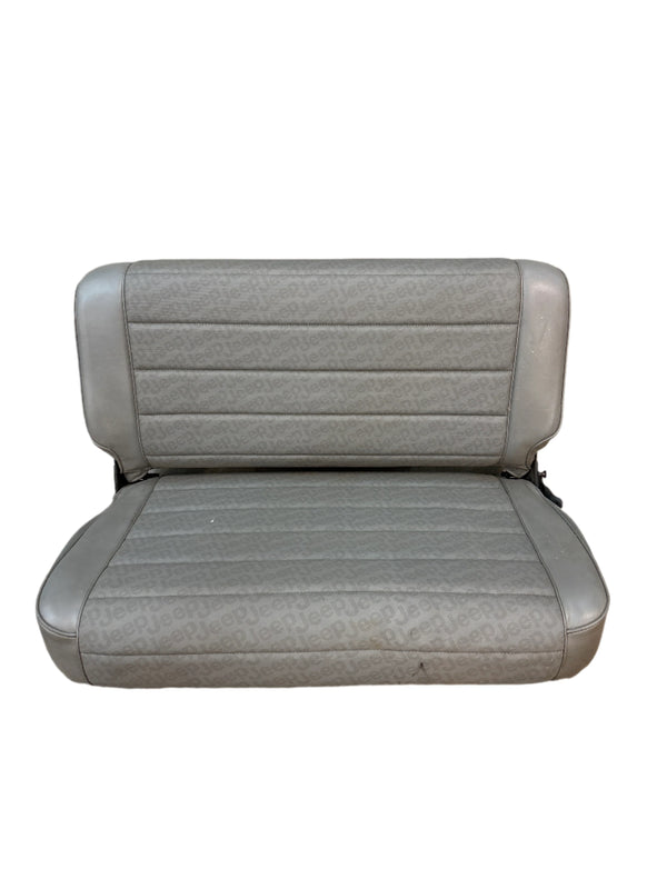 Rear P6 Style Fold and Tumble Seat for Jeep Wrangler YJ (87-95) - Charcoal (SA)