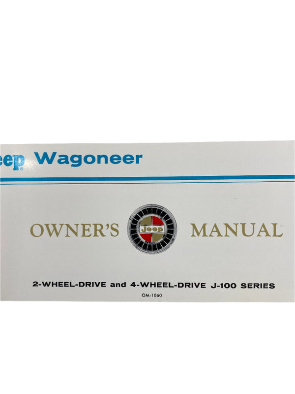 1967 Jeep Wagoneer J-100 Owner's Manual FULL SET OM-1060 1