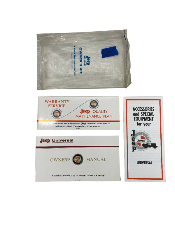 1967 Jeep Universal CJ5 CJ6 Owner's Manual FULL SET OM-1056-R3 1