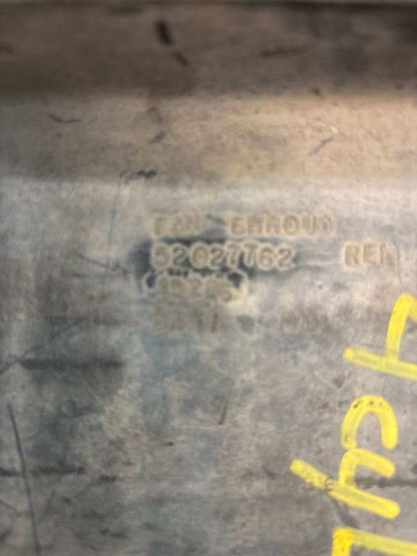 52027762 Fan Shroud for 2.5L Jeep Cherokee XJ (94-96)