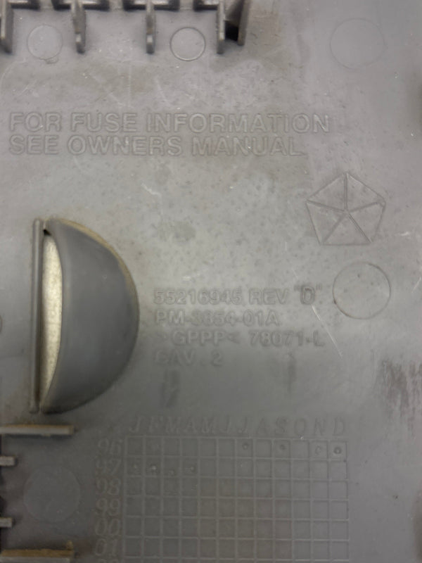 55216945 Mist Gray Fuse Access Door Panel for Jeep Cherokee XJ (97-01)