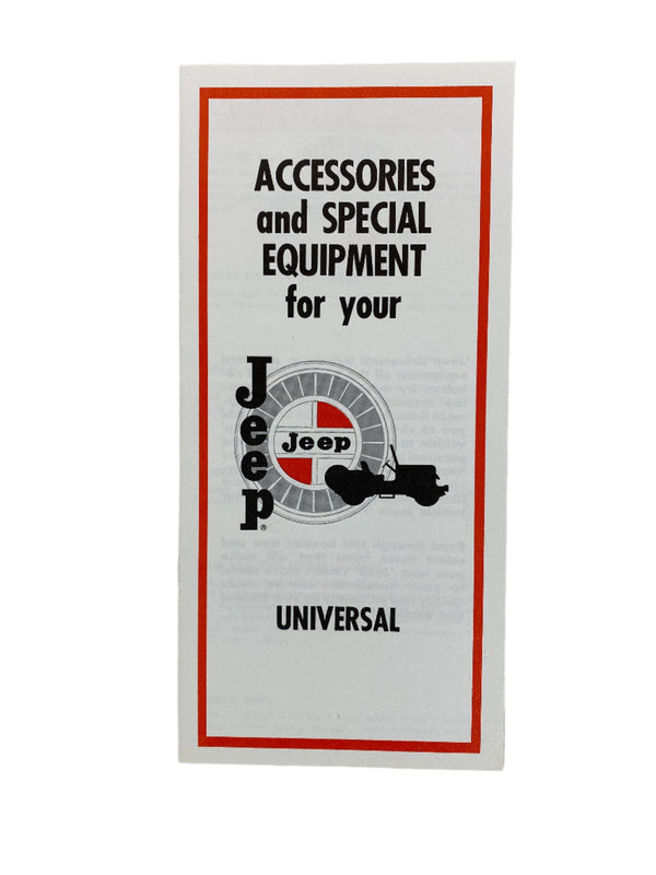 1967 Jeep Universal CJ5 CJ6 Owner's Manual FULL SET OM-1056-R3 1