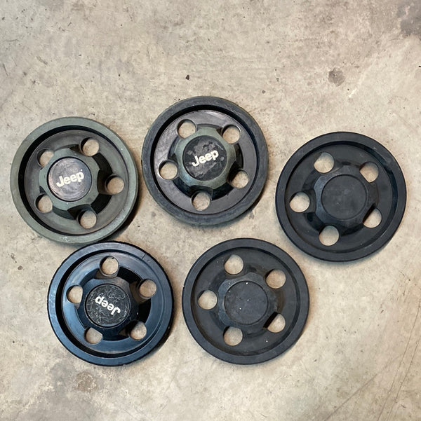 52000153 BLEMISHED Black Center Cap Jeep Wrangler YJ TJ, Cherokee XJ