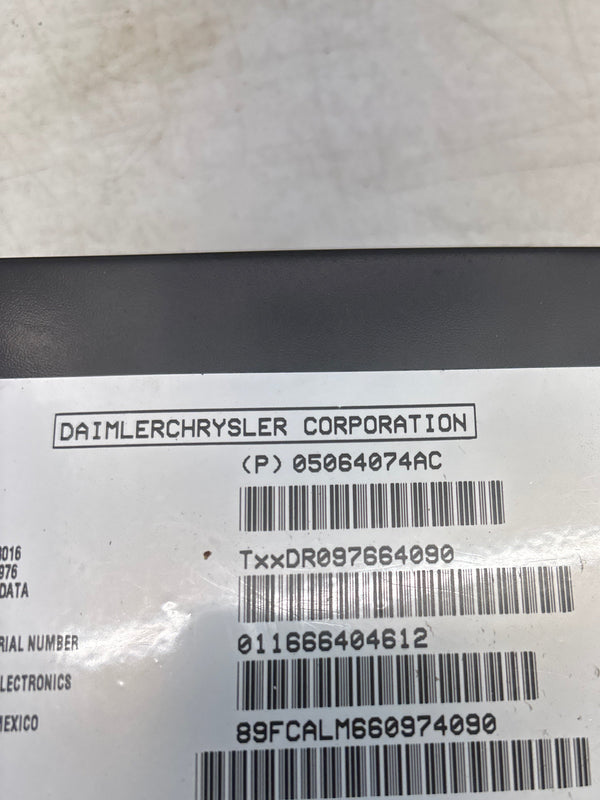 5064074AD Satellite Receiver for Jeep Liberty KJ, Wrangler TJ (05-07)