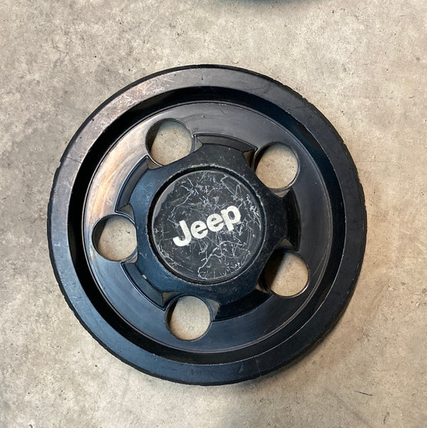 52000153 BLEMISHED Black Center Cap Jeep Wrangler YJ TJ, Cherokee XJ