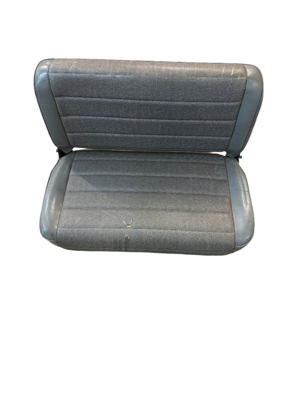 Rear P6 Style Fold and Tumble Seat for Jeep Wrangler YJ (87-95) - Charcoal (XS)