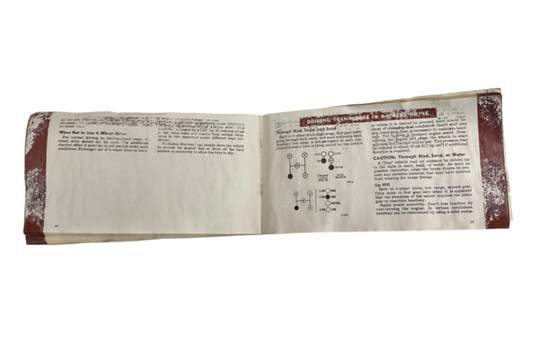1969 Jeep Universal CJ5 CJ6 Owner's Manual OM-1056-R5 BLEMISHED