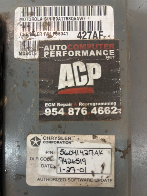 56041427AF 1999 Jeep Grand Cherokee WJ 4.7L Engine Control Module