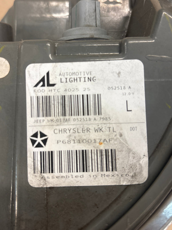 Grand Cherokee WK2 (14-18) Driver Side Tail Light 68110017AF