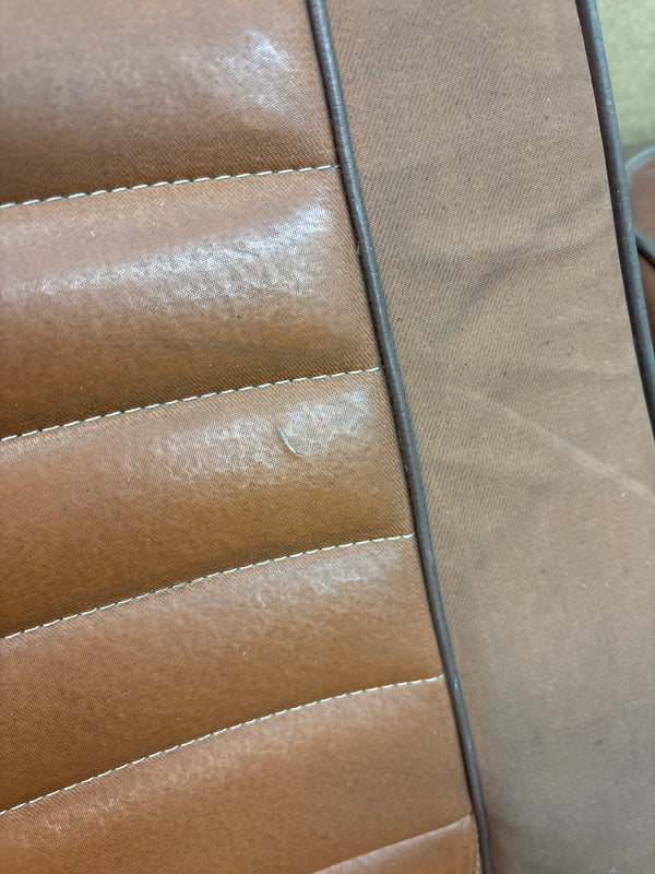 Jeep CJ Front and Rear Seat Set for 76-86 - Nutmeg Vinyl EB Style