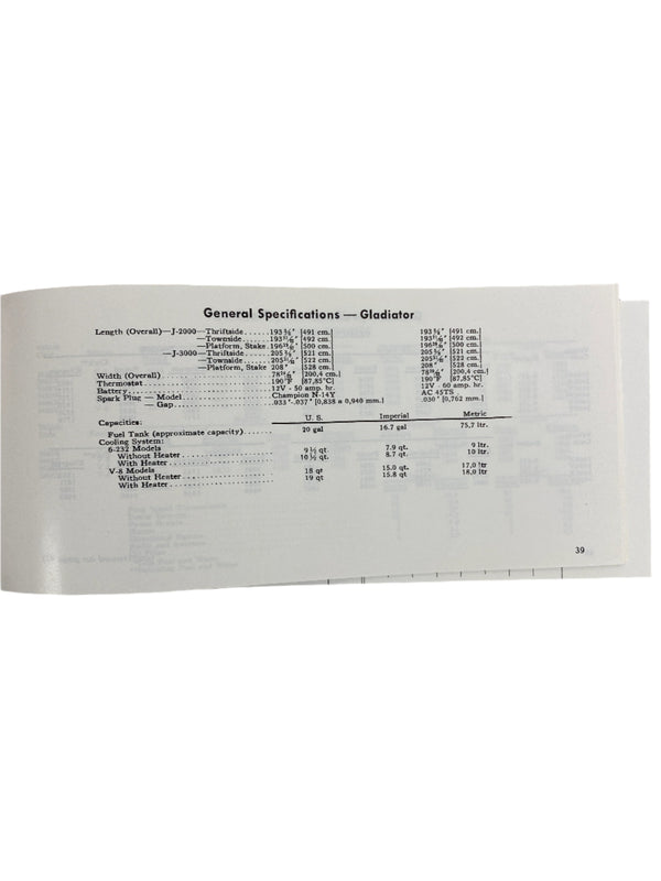 1967 Jeep Wagoneer J-100 Owner's Manual FULL SET OM-1060 1