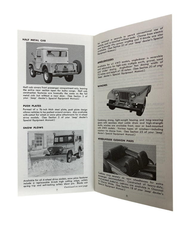 1967 Jeep Universal CJ5 CJ6 Owner's Manual FULL SET OM-1056-R3 1