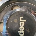 52000153 BLEMISHED Chrome and Black Center Cap Jeep Wrangler YJ TJ, Cherokee XJ