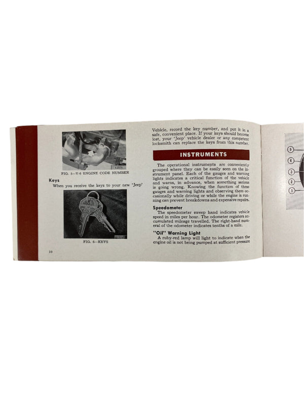 1967 Jeep Universal CJ5 CJ6 Owner's Manual OM-1056-R3 1