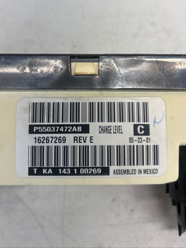 55037472AB Climate Control Module for Jeep Wrangler TJ (99-04)