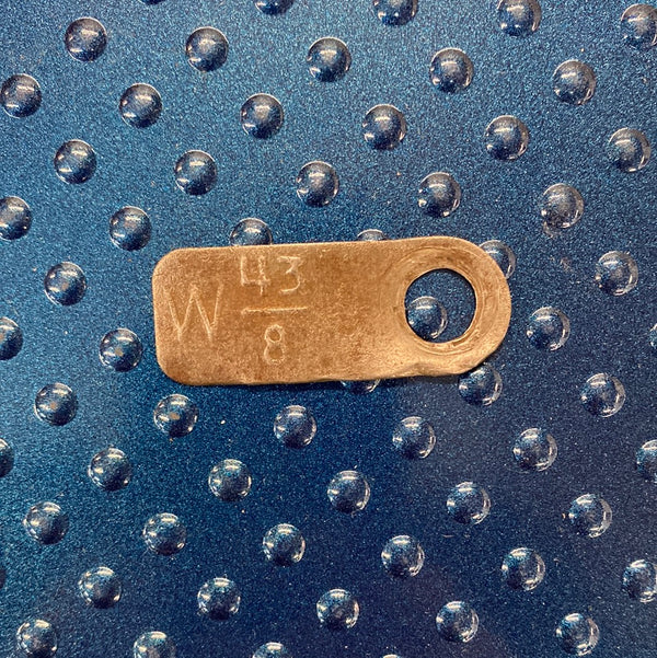 43/8 Ratio ID Tag for Dana 25 / 27 Axles (Willys 41-55)