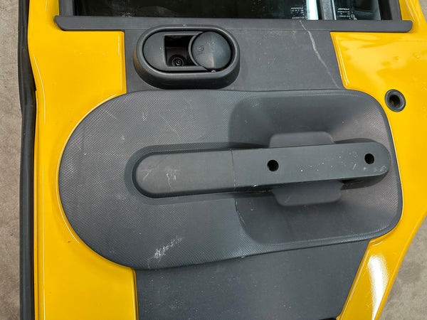 Wrangler JK 07-10 Complete Passenger Right Rear Door Detonator Yellow PYB
