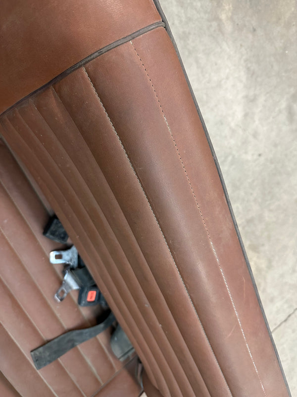 Jeep CJ Front and Rear Seat Set for 76-86 - Nutmeg Vinyl EB Style