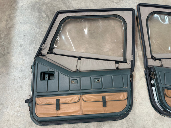 Jeep Wrangler YJ 87-95 Sahara Half Doors Set Hunter Green PG5