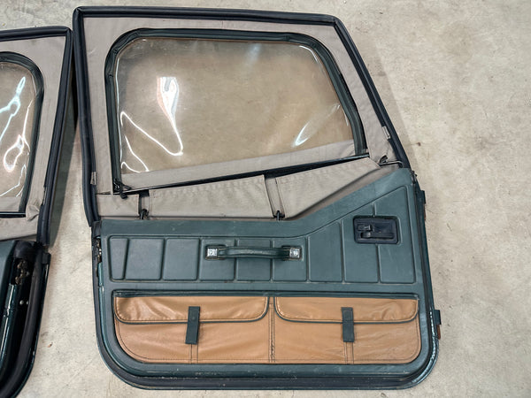 Jeep Wrangler YJ 87-95 Sahara Half Doors Set Hunter Green PG5