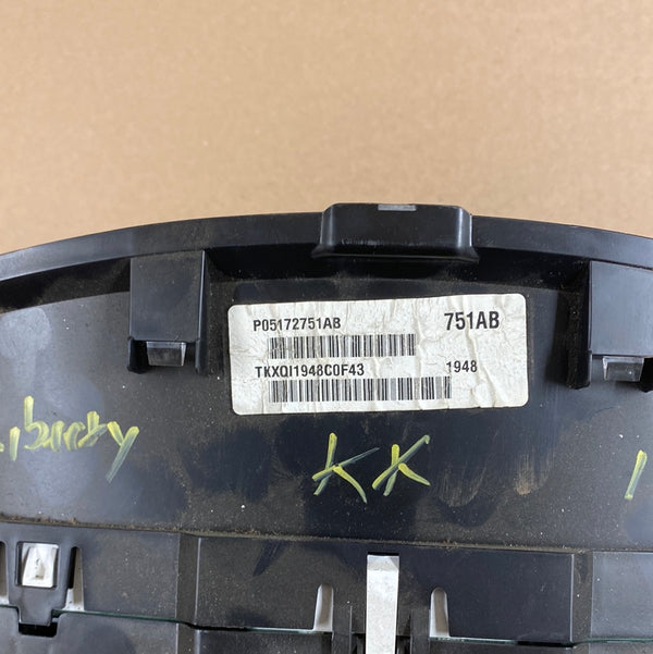 5172751AB Liberty KK (09) Instrument Cluster - 150K Miles