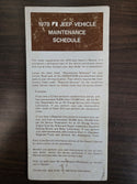 1978 Jeep CJ5 CJ7 Cherokee Wagoneer Truck Manual Set