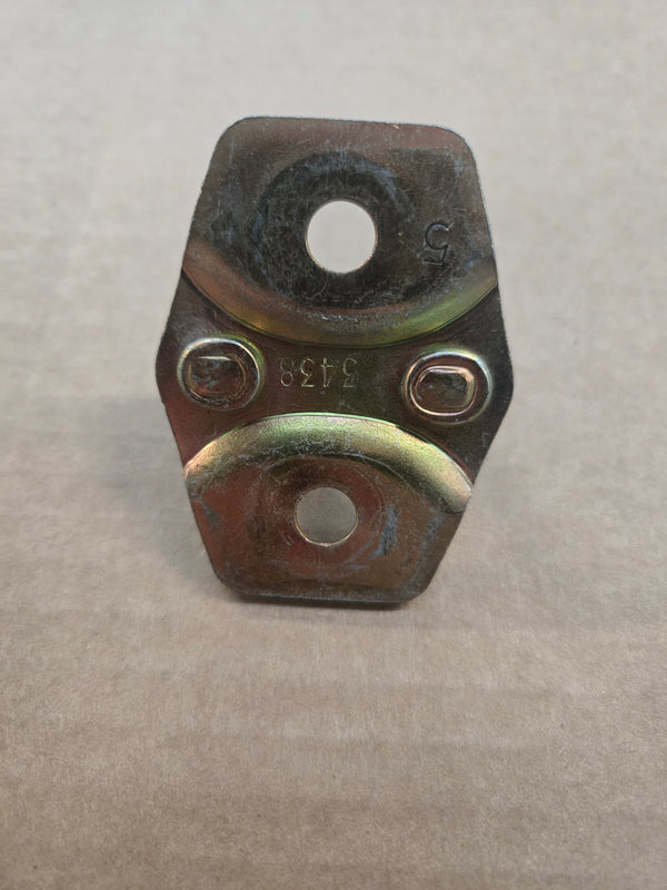 4780259 Door Latch Striker (Brass-finish) Jeep Wrangler TJ, Grand Cherokee WJ