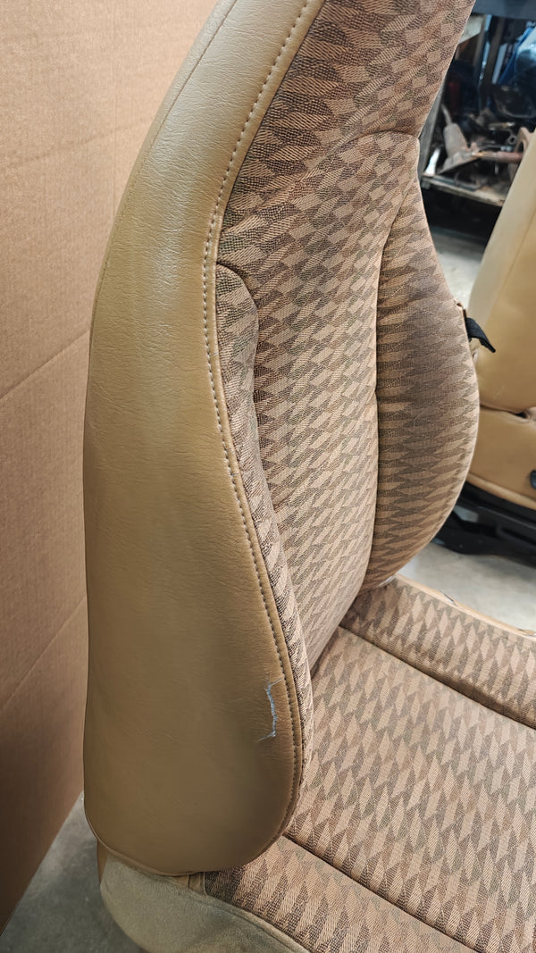 Front Bucket Seat Set for Wrangler TJ 97-02 - Saddle (T6), Premium Cloth (K5)