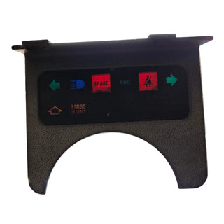 Warning Lights Bezel for Wrangler YJ Charcoal (87-91) (Faded)