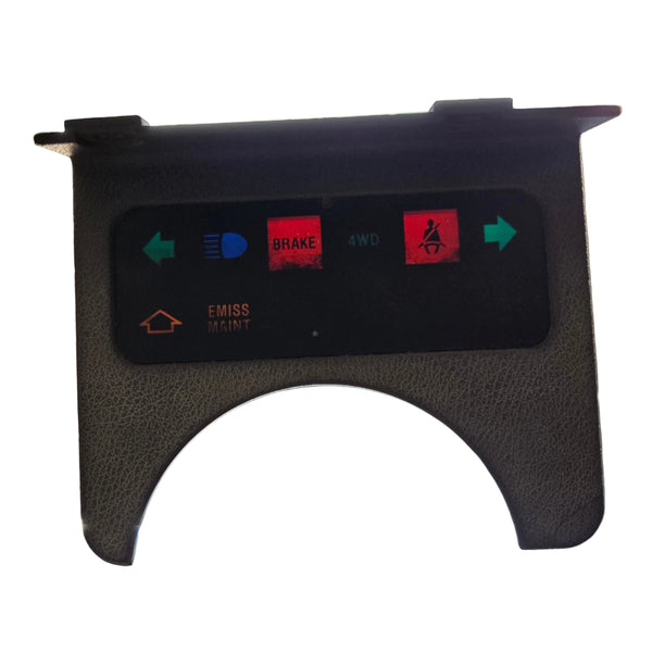 Warning Lights Bezel for Wrangler YJ Charcoal (87-91) (Faded)