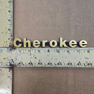 Cherokee XJ (84-96) Fender Nameplate Emblem GOLD