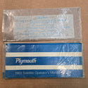 1969 Plymouth Satellite Operator's Manual