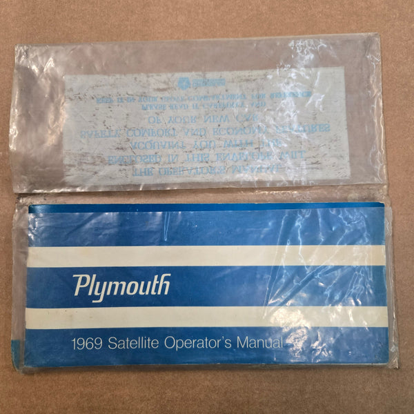 1969 Plymouth Satellite Operator's Manual