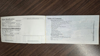 1988 Jeep 4x4 XJ Cherokee Wagoneer Owner's Manual