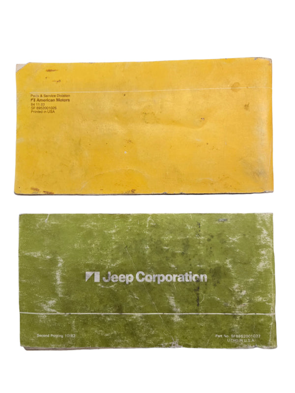 1984 Jeep XJ Cherokee Wagoneer Manual Set (Blemished)