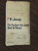 1978 Jeep CJ5 CJ7 Cherokee Wagoneer Truck Manual Set