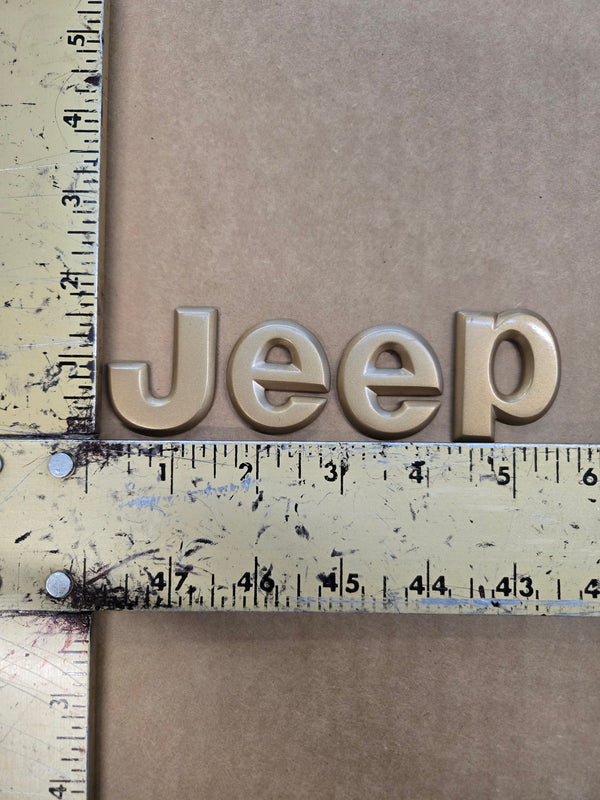 Gold JEEP Rear Liftgate Emblem SET for Grand Cherokee ZJ (93-96)