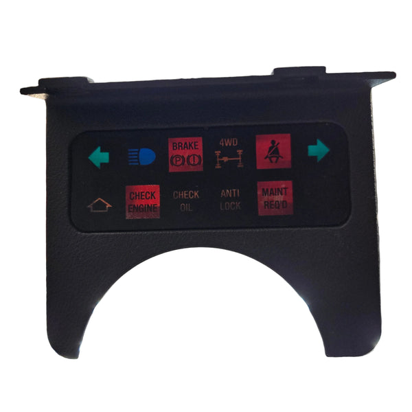 Warning Lights Bezel for Wrangler YJ Charcoal (87-91)