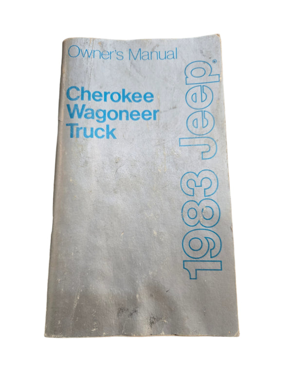 1983 Jeep SJ Cherokee Wagoneer Truck Owner's Manual