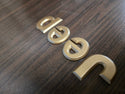 Gold JEEP Rear Liftgate Emblem SET for Grand Cherokee ZJ (93-96)