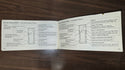1987 Jeep 4x4 XJ Cherokee Wagoneer Owner's Manual