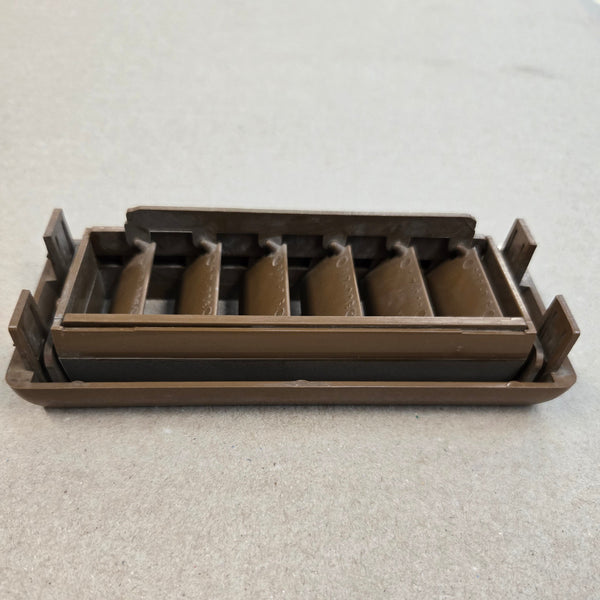 Brown-5752404 Heater A/C Dash Vent Louver for Jeep SJ FSJ Models (74-91)