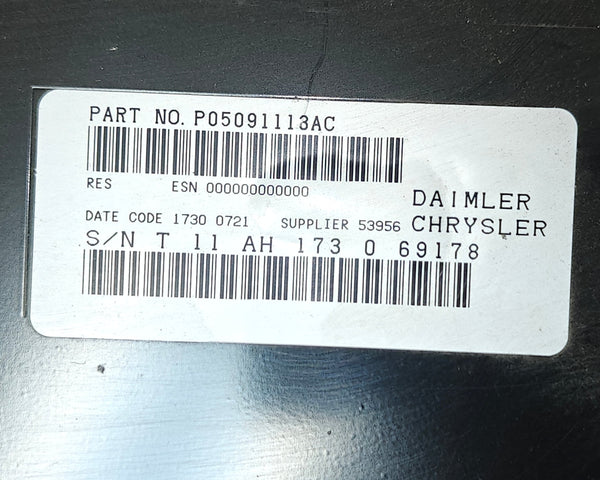 5091113AC 2010 Jeep Wrangler JK JKU Radio