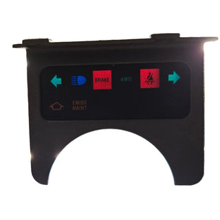 Warning Lights Bezel for Wrangler YJ Charcoal (87-91) (Damaged)