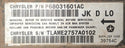 68031601AC Wrangler JK (08) Occupant Restraint Module Computer