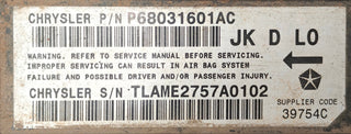 68031601AC Wrangler JK (08) Occupant Restraint Module Computer