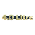 4.0 Litre GOLD Emblem for Cherokee XJ (87-96) Rear Hatch