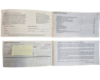 1984 Jeep XJ Cherokee Wagoneer Manual Set