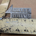 Jeep 4 Wheel Drive Emblem for Gladiator, Wagoneer (1963-1965)